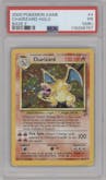 Charizard from the 2000 Pokemon set graded by PSA and given an overall grade of 1.