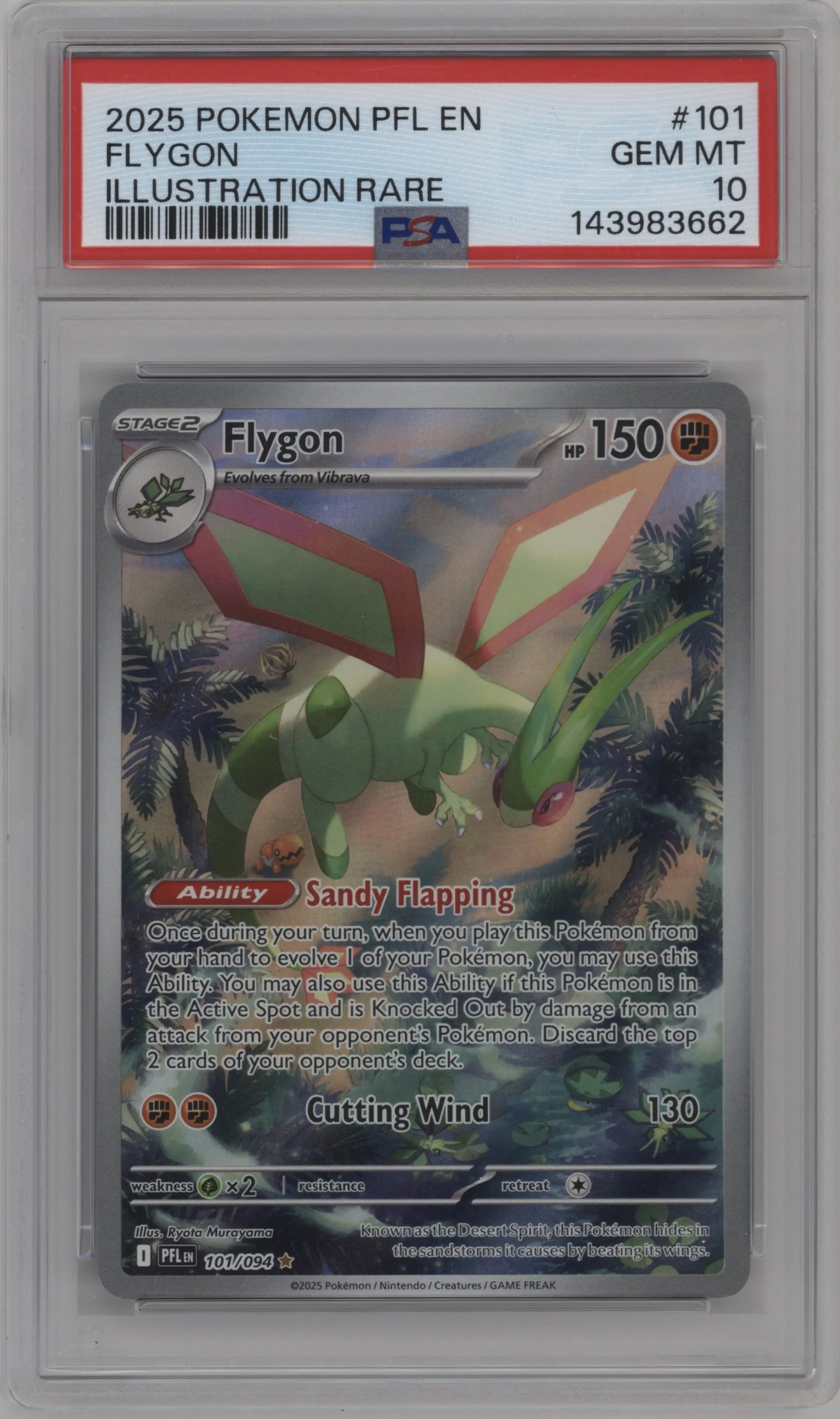 2025 Pokemon Mega Evolution Phan. Flames Flygon PSA 10