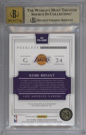 Kobe Bryant from the 2017-18 Panini National Treasures set graded by Beckett and given an overall grade of 9.5.
