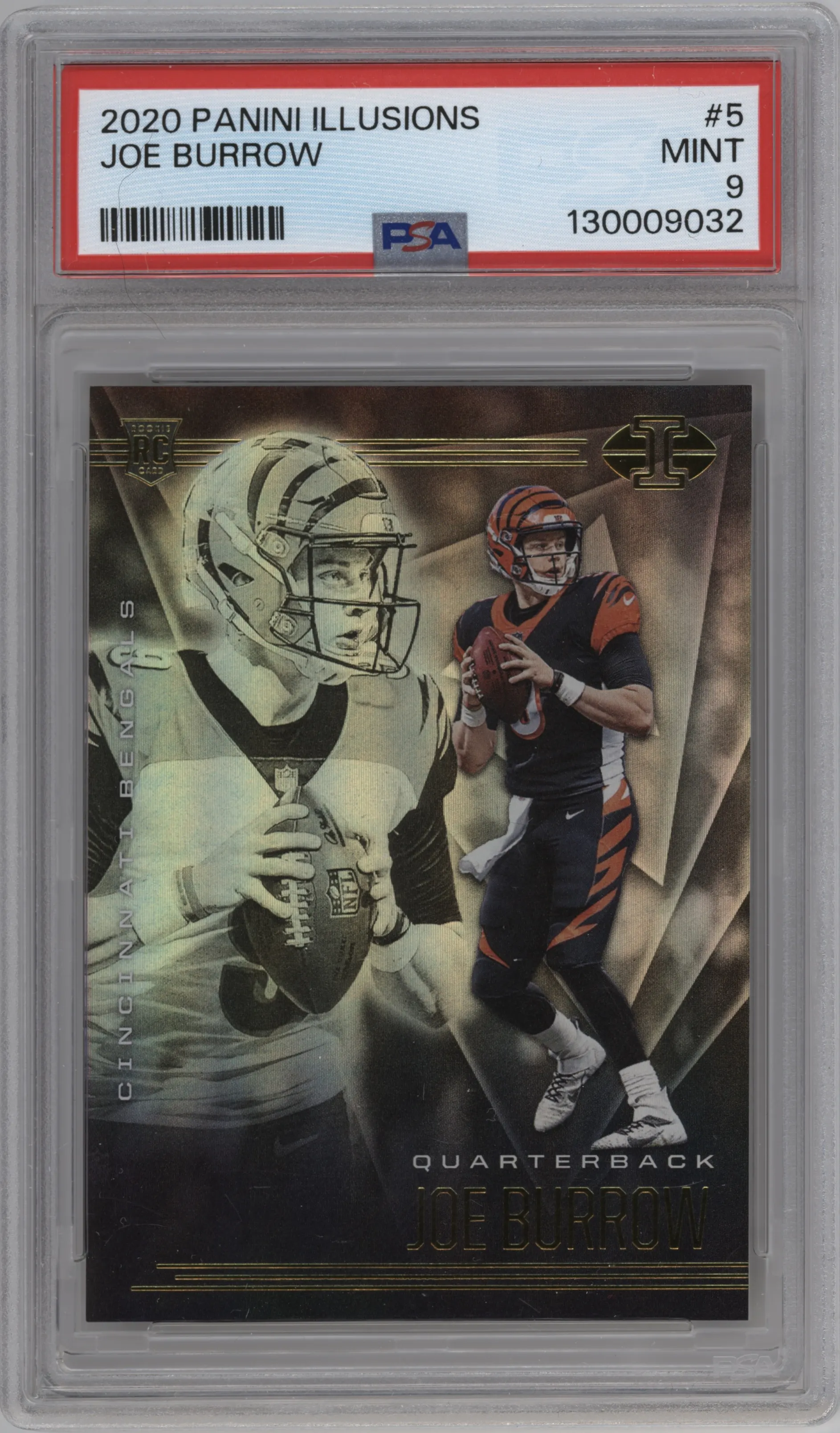 2020 Panini Illusions Joe Burrow PSA 9