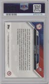 Steph Curry from the 2024 Topps Now Olympics set graded by PSA and given an overall grade of 10.