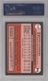 Deion Sanders from the 1989 Topps Traded set featuring a Tiffany parallel graded by PSA and given an overall grade of 9.
