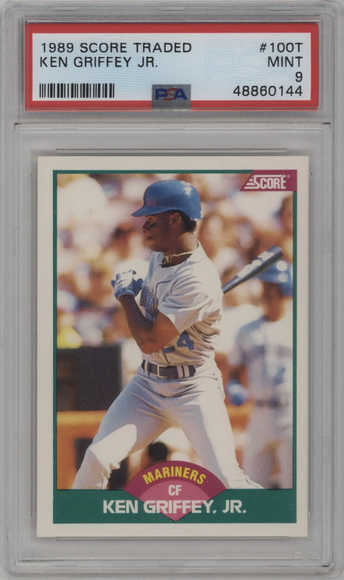 1989 Score Rookie & Traded Ken Griffey, Jr. PSA 9