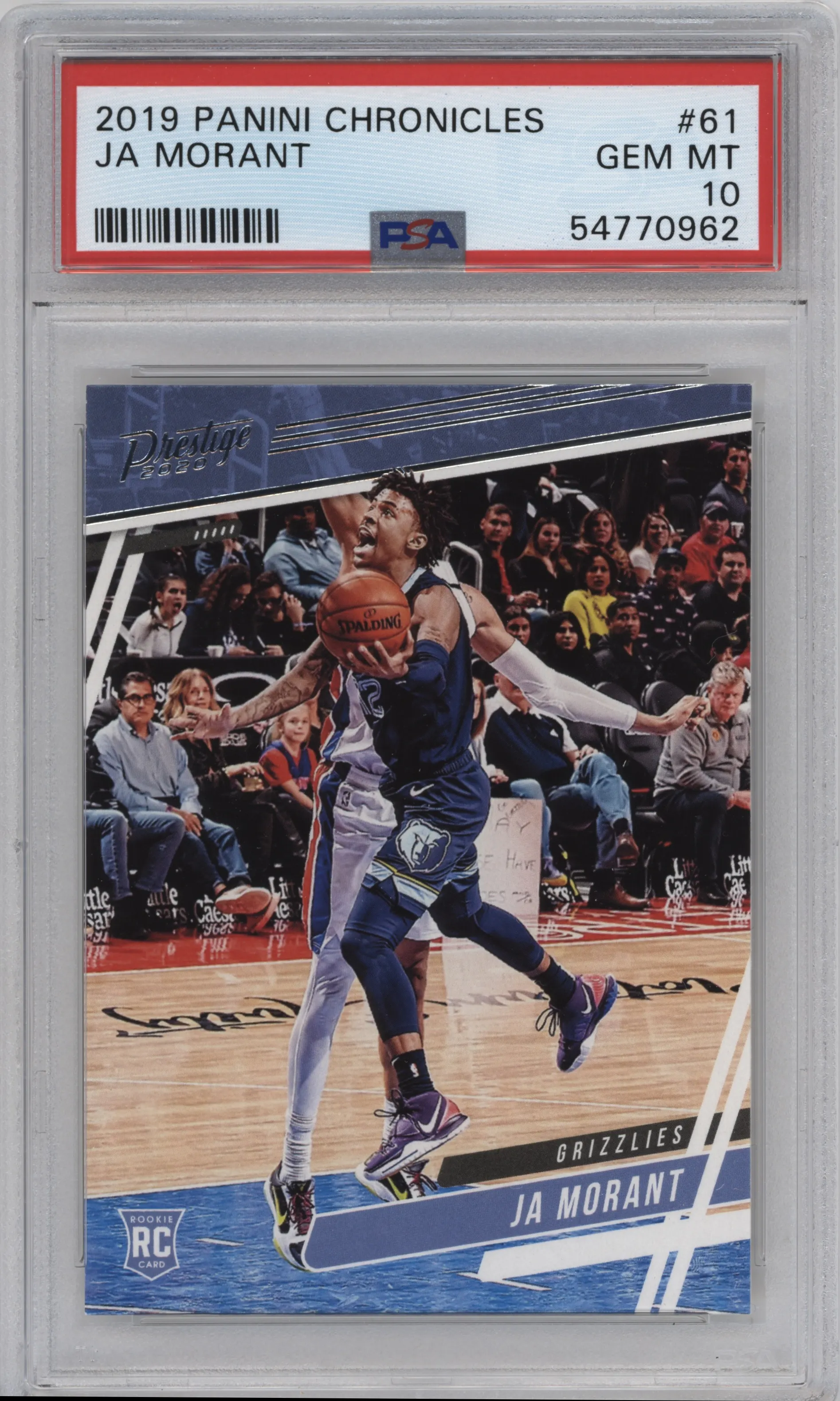 2019 Panini Chronicles Prestige Ja Morant PSA 10