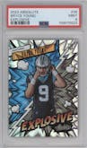 Bryce Young from the 2023 Panini Absolute set graded by PSA and given an overall grade of 9.