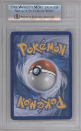 Umbreon Gold Star from the 2007 Pokemon set graded by Beckett and given an overall grade of 9.