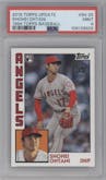 Shohei Ohtani from the 2019 Topps Update  set graded by PSA and given an overall grade of 9.