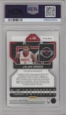 Jalen Green from the 2021-22 Panini Prizm  set featuring a Silver Prizm parallel graded by PSA and given an overall grade of 9.