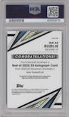 Matas Buzelis from the 2022-23 Bowman University Best set graded by PSA and given an overall grade of 10.