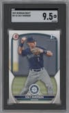 Colt Emerson from the 2023 Bowman Draft set graded by SGC and given an overall grade of 9.5.