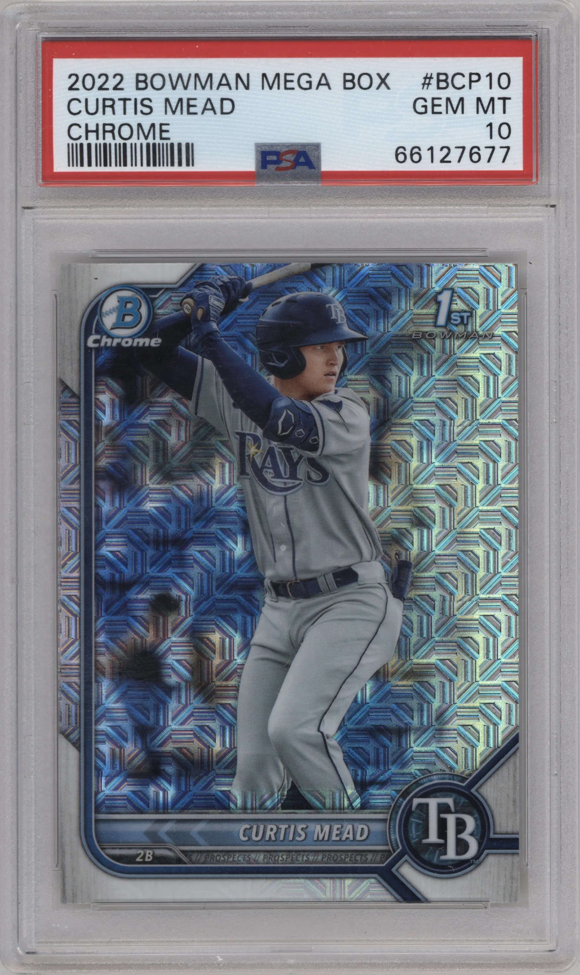 2022 Bowman Mega Box Chrome Curtis Mead #BCP-10 PSA 10