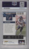 Nico Collins from the 2021 Panini Contenders Optic set featuring a Red parallel graded by PSA and given an overall grade of 9.