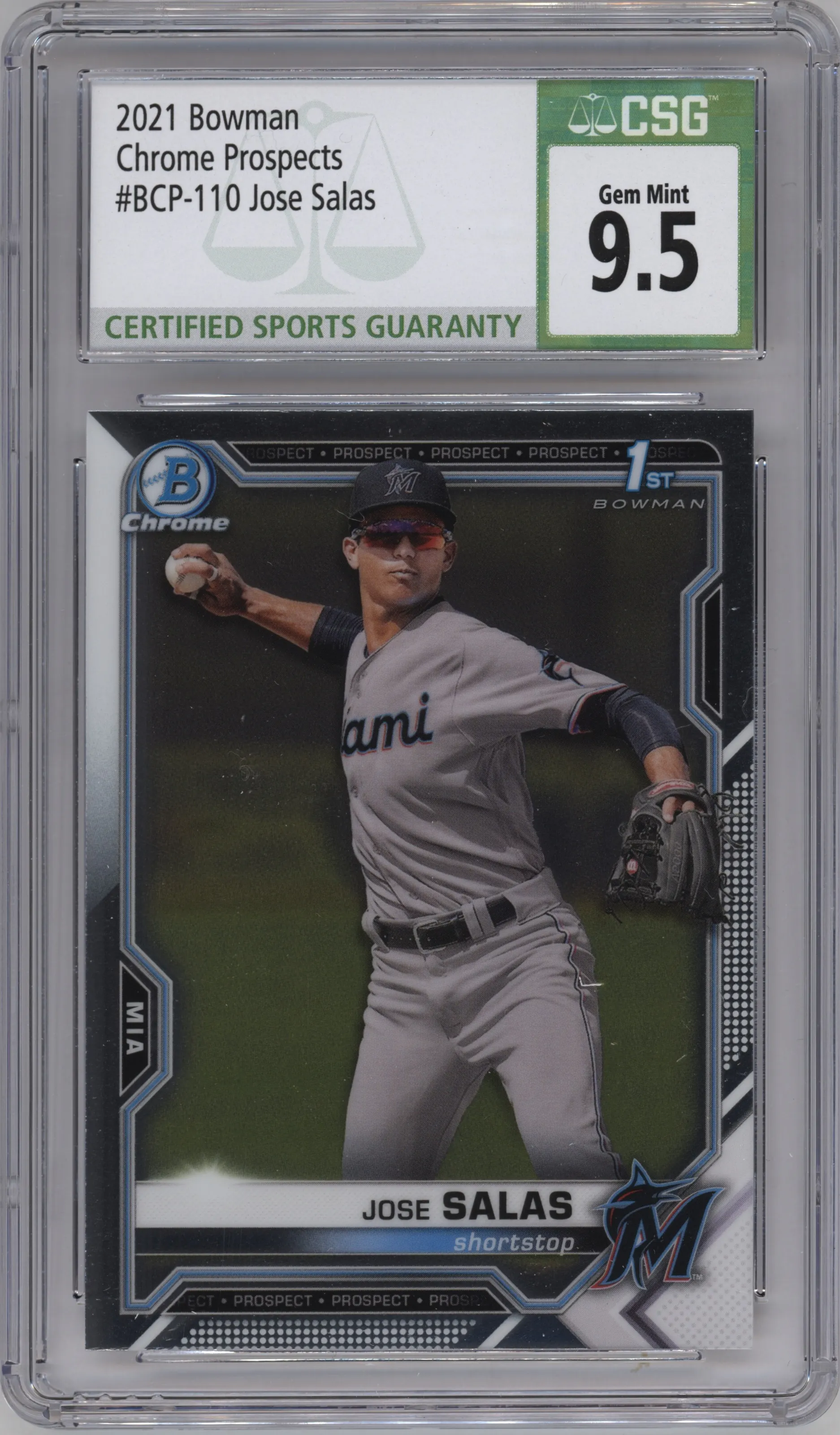 2021 Bowman Chr.Pros. Jose Salas CGC 9.5