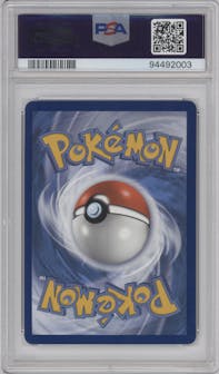 Aerodactyl V from the 2022 Pokemon SWSH set graded by PSA and given an overall grade of 8.