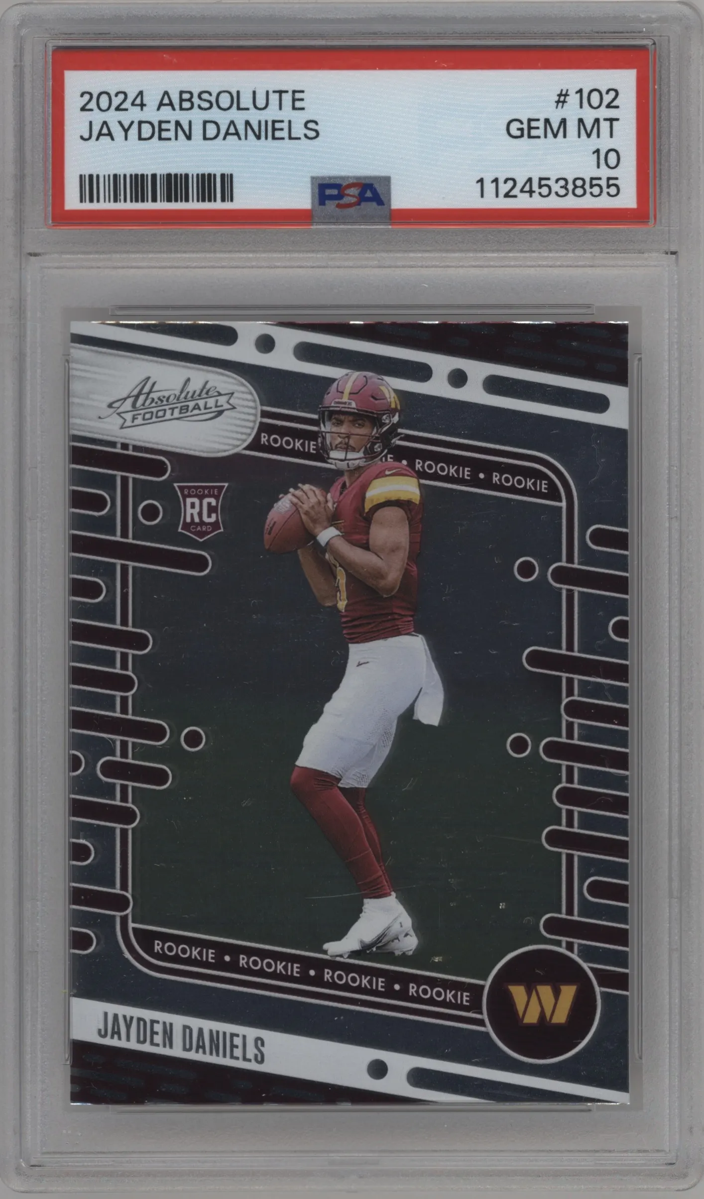 2024 Panini Absolute Jayden Daniels Retail #102 PSA 10