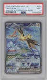 Zapdos EX from the 2023 Pokemon SV set graded by PSA and given an overall grade of 9.