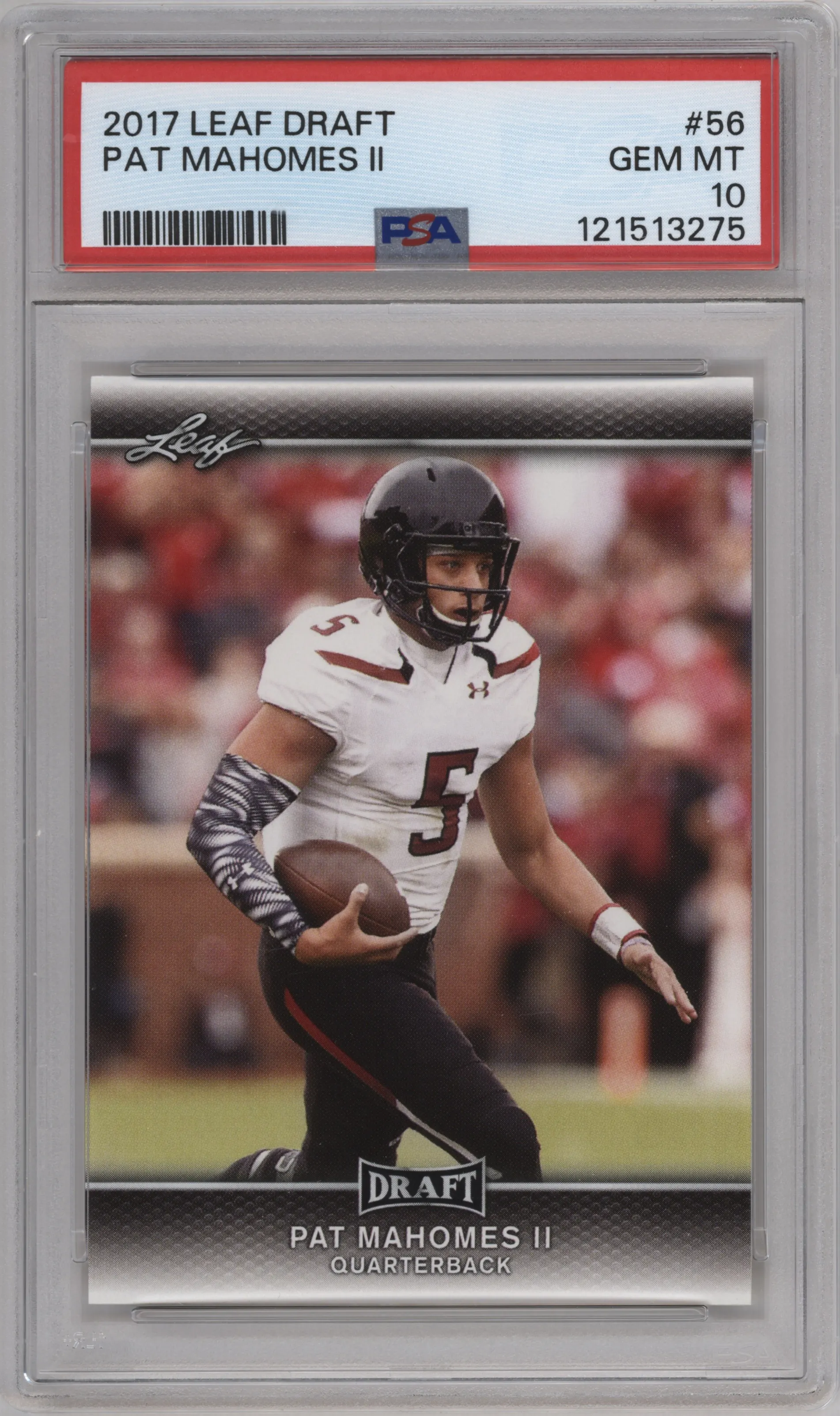2017 Leaf Draft Pat Mahomes II PSA 10