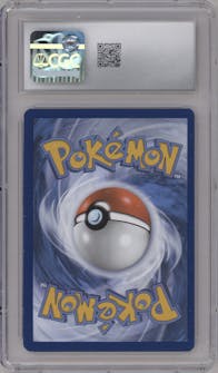 Mew ex from the 2023 Pokemon SV set featuring a Ultra Premium Collection parallel graded by CSG and given an overall grade of 10.