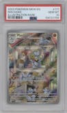 Machoke from the 2023 Pokemon SV set graded by PSA and given an overall grade of 10.