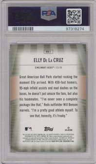 Elly De La Cruz from the 2024 Topps  set graded by PSA and given an overall grade of 10.