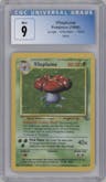 Vileplume from the 1999 Pokemon set graded by CSG and given an overall grade of 9.