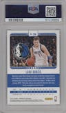 Luka Doncic from the 2018-19 Panini Chronicles set graded by PSA and given an overall grade of 9.