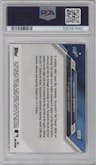 Yoshinobu Yamamoto from the 2024 Topps Now set graded by PSA and given an overall grade of 10.