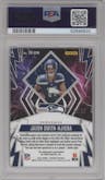 Jaxon Smith-Njigba from the 2023 Panini Phoenix set featuring a Pink parallel graded by PSA and given an overall grade of 9.