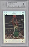 Kevin Durant from the 2007-08 Topps Chrome set featuring a Refractor parallel graded by Beckett and given an overall grade of 9.