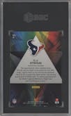 C.J. Stroud from the 2023 Panini Prizm set featuring a Green Ice parallel graded by SGC and given an overall grade of 9.