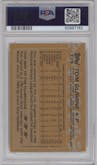 Tom Glavine from the 1988 Topps set graded by PSA and given an overall grade of 9.