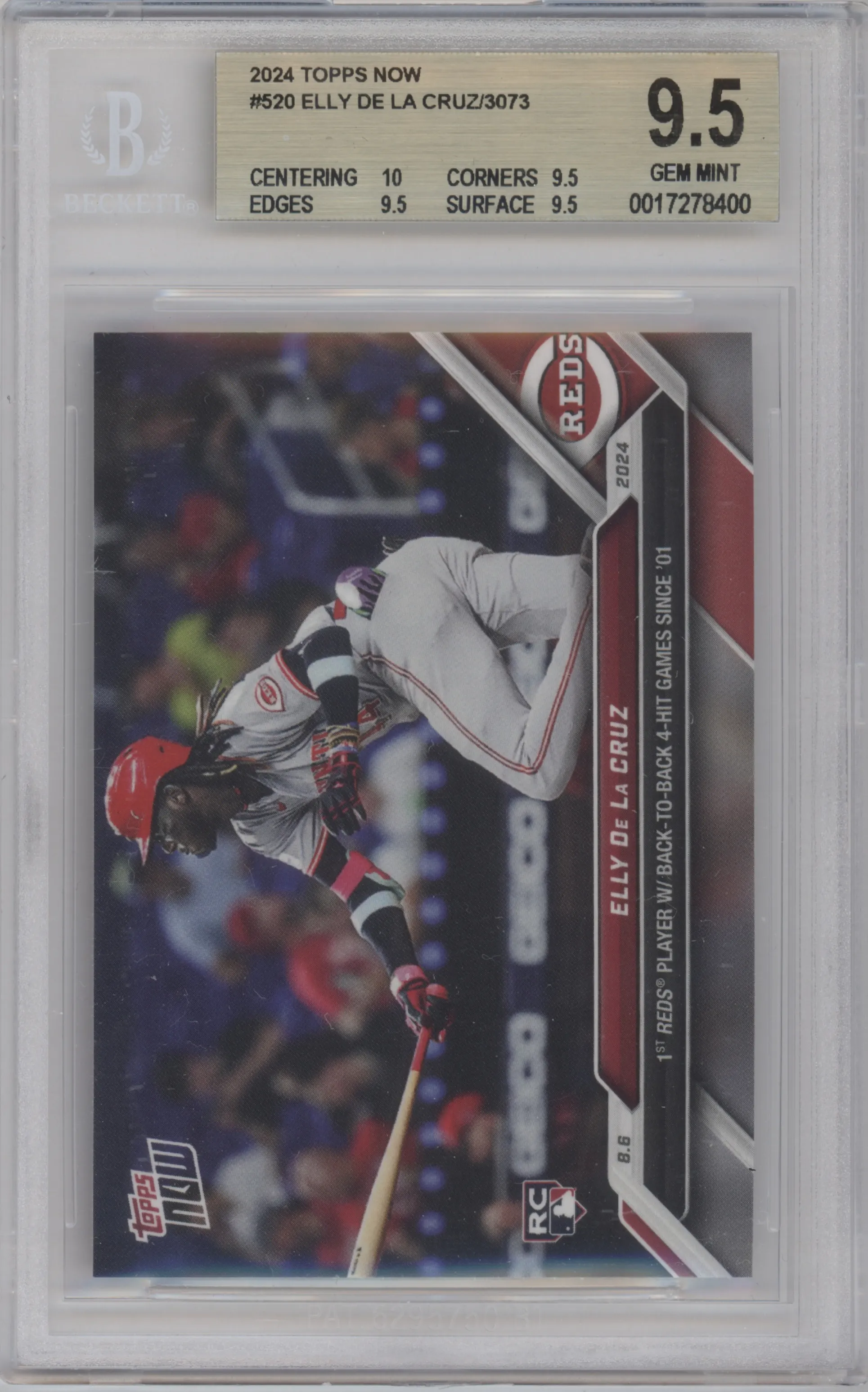 2024 Topps Now Elly De La Cruz BGS 9.5