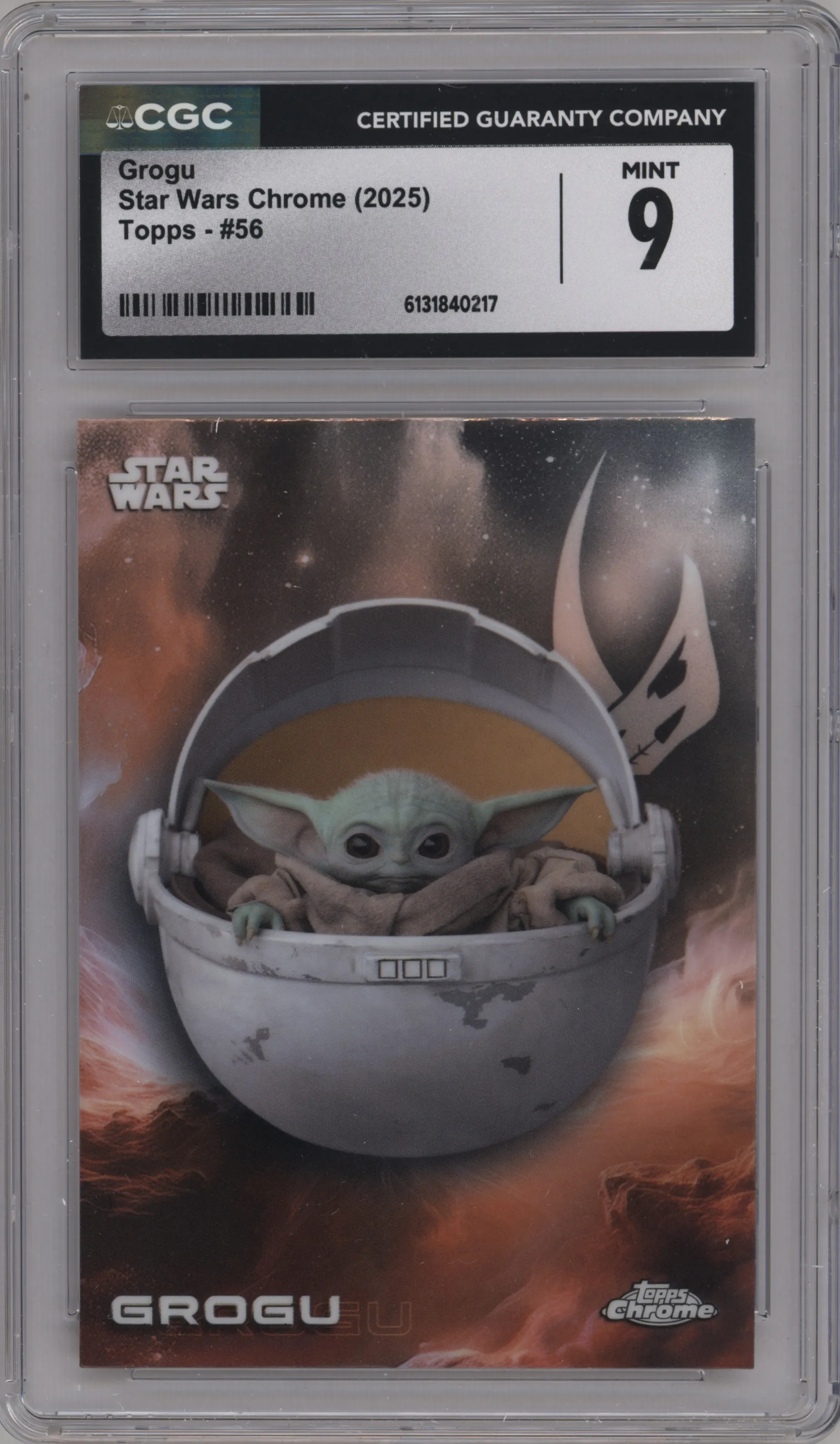 2025 Topps Chrome Star Wars Grogu CGC 9