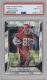 Tyreek Hill from the 2016 Panini Prizm set featuring a Flash Prizm parallel graded by PSA and given an overall grade of 10.