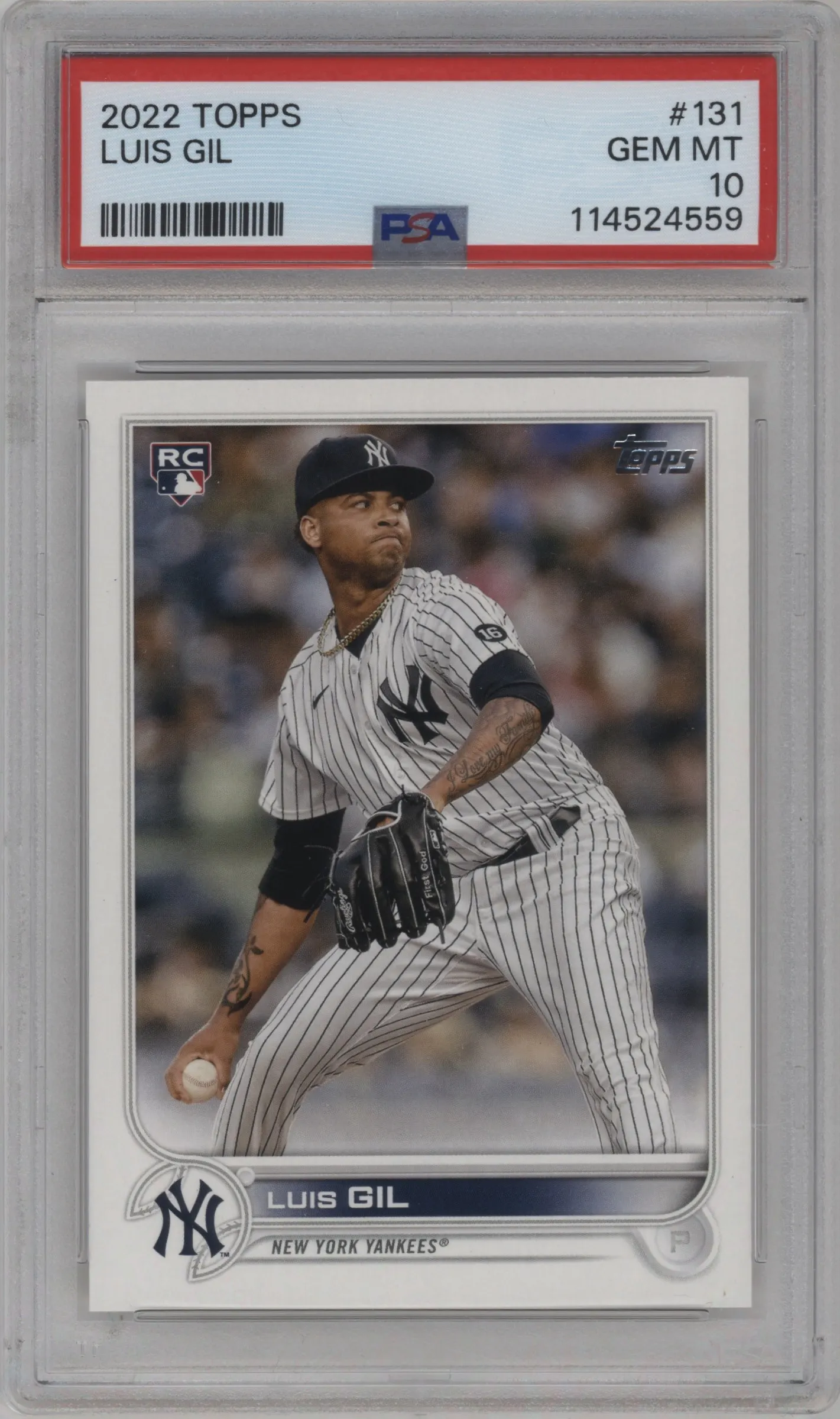 2022 Topps Series 1 Topps Series 1 Luis Gil PSA 10