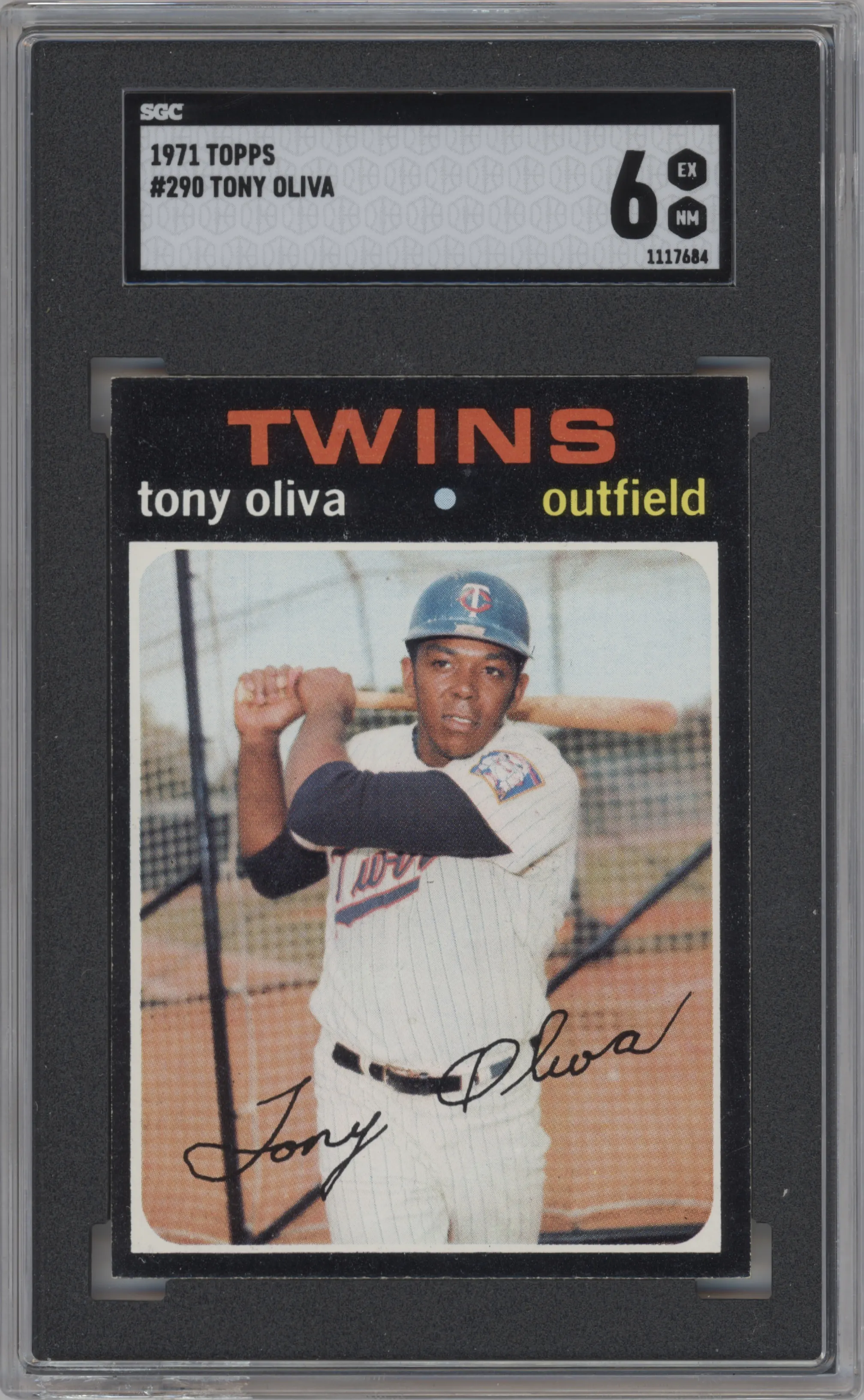 1971 Topps Tony Oliva #290 SGC 6