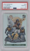 C.J. Stroud from the 2023 Panini Donruss set graded by PSA and given an overall grade of 10.