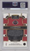 Cam Whitmore from the 2023-24 Panini Select  set featuring a Gold Disco parallel graded by PSA and given an overall grade of 10.