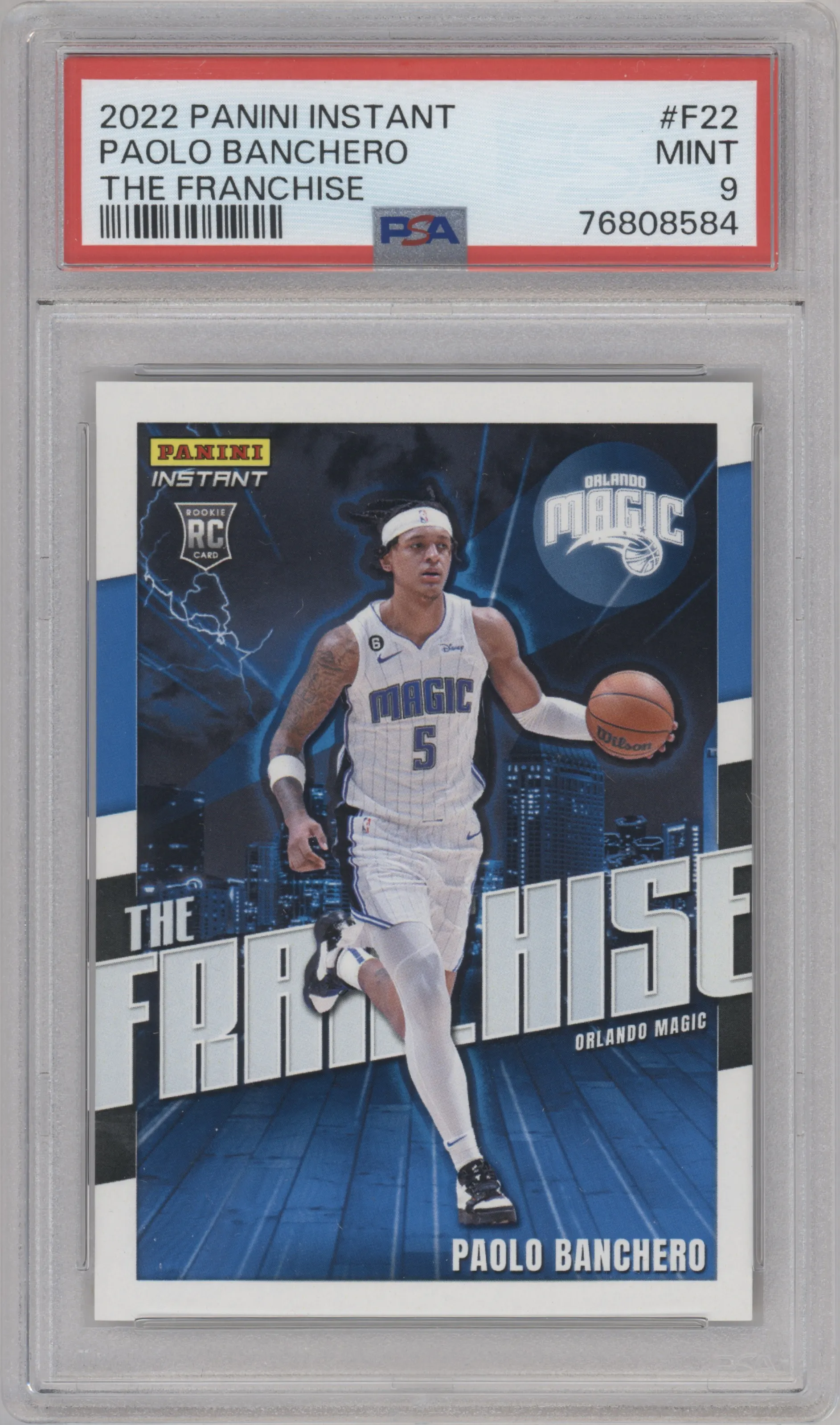 2022 Panini Instant The Franchise Paolo Banchero PSA 9
