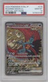 Roaring Moon ex from the 2024 Pokemon SV JPN set graded by PSA and given an overall grade of 10.