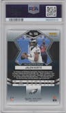 Jalen Hurts  from the 2022 Panini Mosaic set featuring a Genesis parallel graded by PSA and given an overall grade of 10.