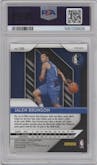 Jalen Brunson from the 2018-19 Panini Prizm set featuring a Pink Ice parallel graded by PSA and given an overall grade of 9.