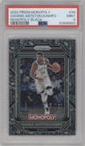 Giannis Antetokounmpo from the 2022-23 Panini Prizm Monopoly set featuring a Black Classic Icons parallel graded by PSA and given an overall grade of 9.