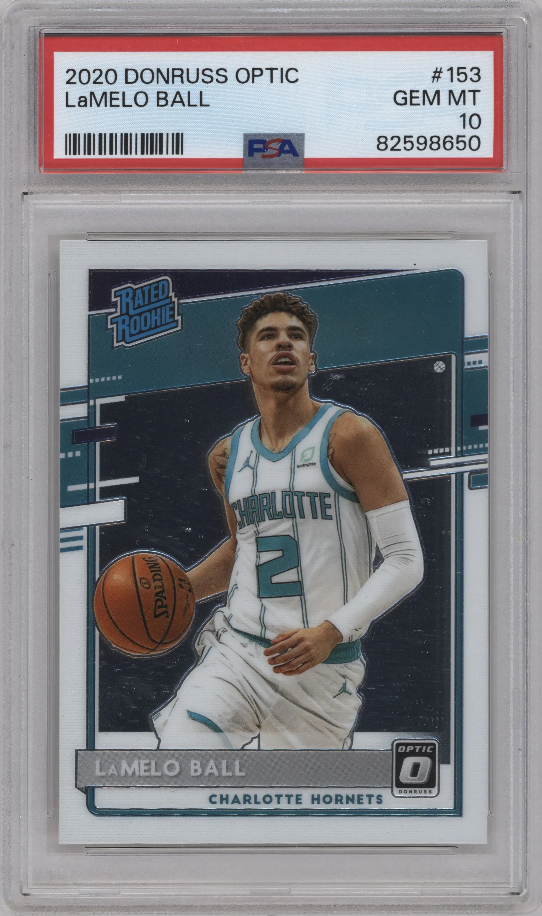 2020 Panini Donruss Optic Rated Rookie LaMelo Ball PSA 10