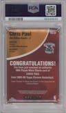Chris Paul from the 2005-06 Topps Chrome set graded by PSA and given an overall grade of 9.
