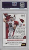 Kurt Warner from the 2014 Panini Prizm set featuring a Gold Prizm parallel graded by PSA and given an overall grade of 9.