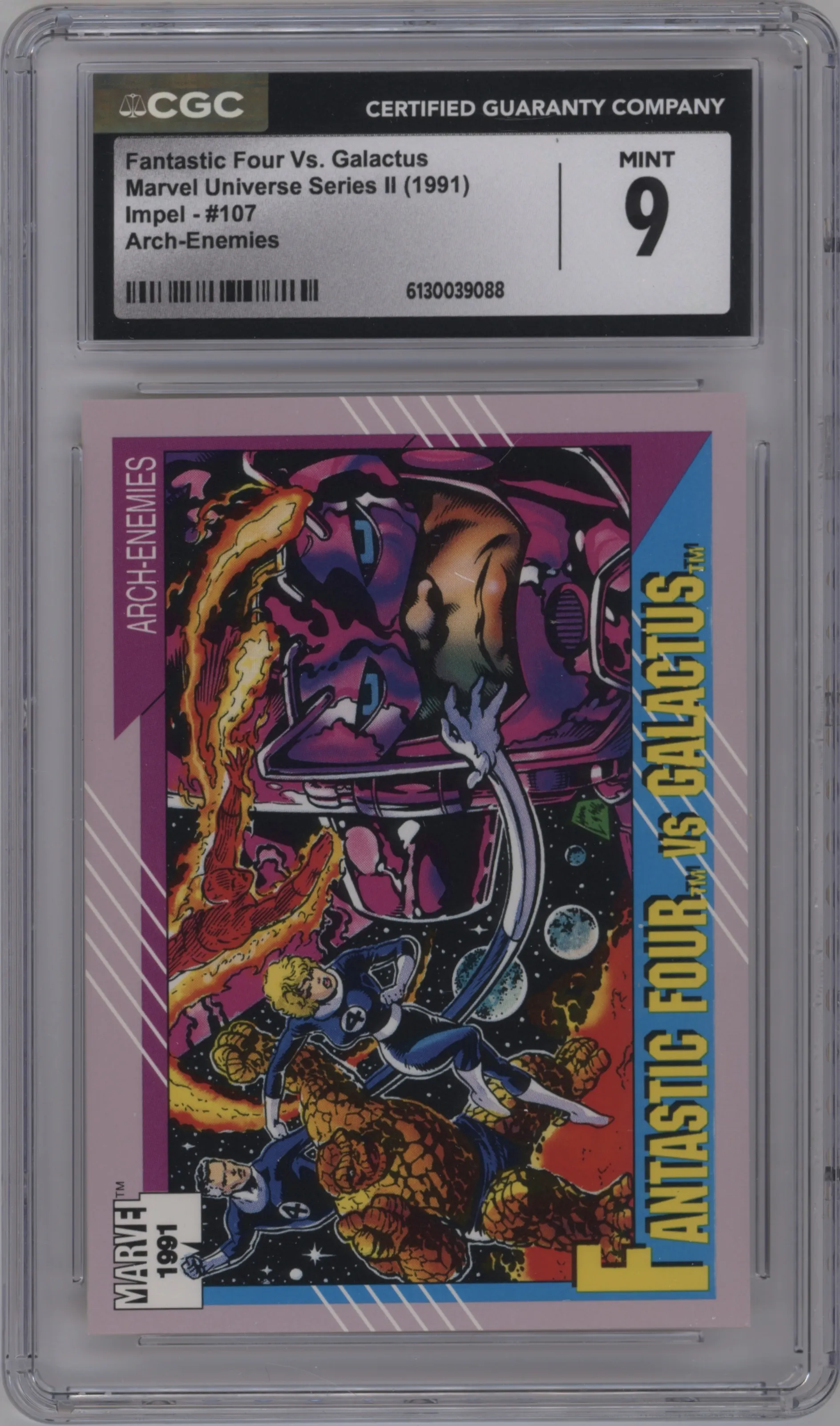 1991 Impel Marvel Universe Fantastic Four vs. Galactus CGC 9