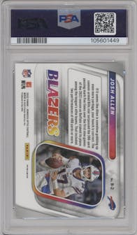 Josh Allen from the 2022 Panini Donruss Optic set graded by PSA and given an overall grade of 10.