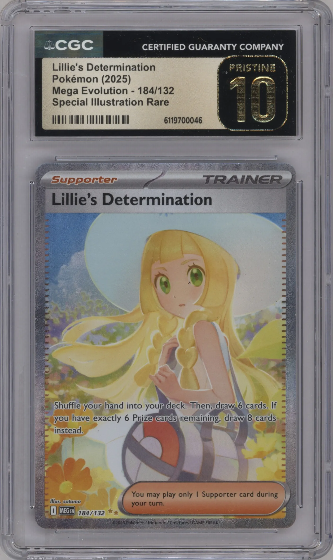 2025 Pokemon Mega Evolution Lillie's Determination CGC 10