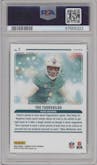 Tua Tagovailoa from the 2023 Donruss Optic set graded by PSA and given an overall grade of 10.